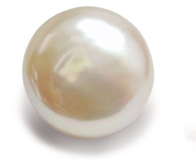 Keepsake 11-11.5mm White Loose Round AAA Pearl Rose Overtone