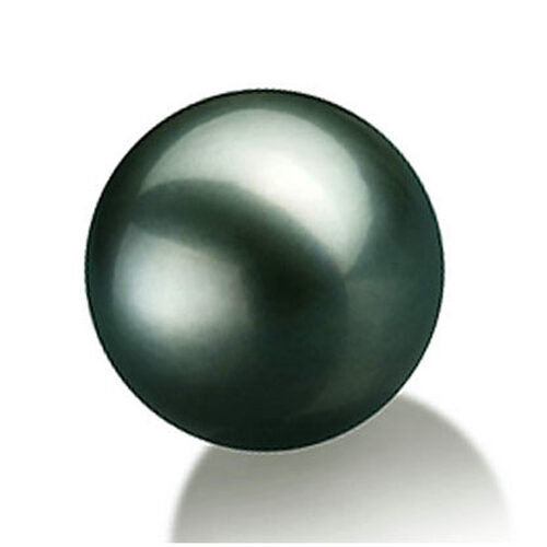 10.5-11mm Round High Quality Tahitian Black Loose Pearl Half Drilled