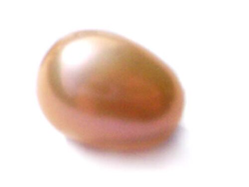 Pink 9.5-11mm Loose AAA Drop Pearl, Undrilled or Half-Drilled