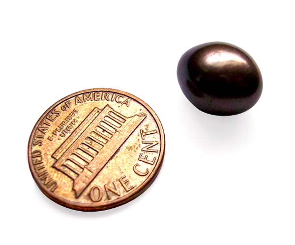 Black 9.5-11mm Loose AA+ Drop Pearl, Undrilled or Half-Drilled