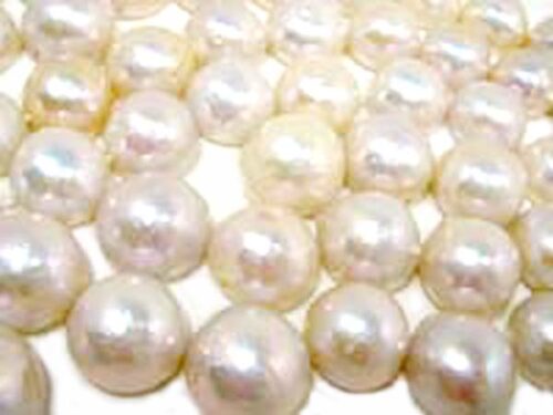 White 13mm Loose AA+ Mabe Pearls, Undrilled, Half-Drilled or Fully Drilled