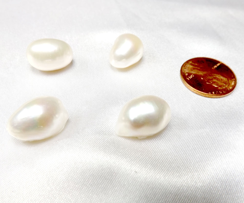 Un-drilled White Large Baroque Single Pearl