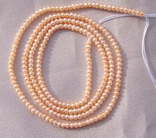 Pink 1-2mm Tiny Seed Pearl Strand