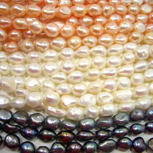 10-11mm Length Drilled High Quality Baroque Pearls