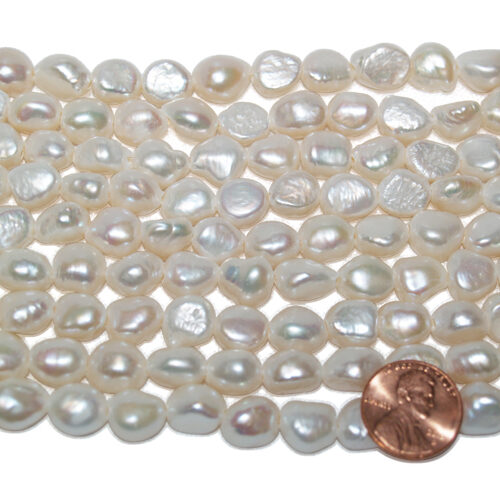 10-11mm Length Drilled High Quality Baroque Pearls With Larger Holes