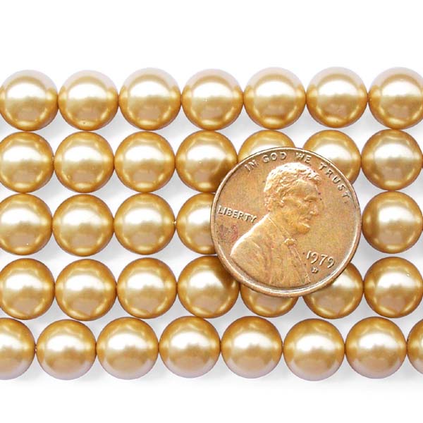Champagne 8mm SSS Pearl Strands