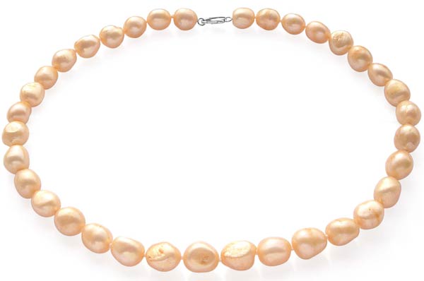 Pink 10-12mm Baroque High AA+ Quality Pearl Necklace