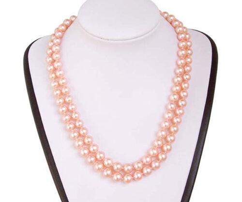 8-8.5mm AAA Gem Quality Truly Round Pearl Two-strand Necklace