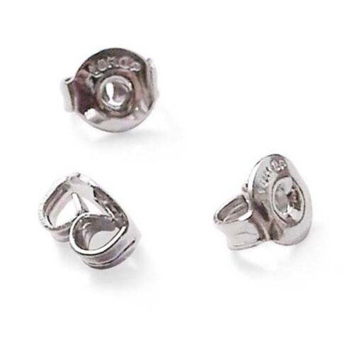 18k WG Overlay Ear Backs