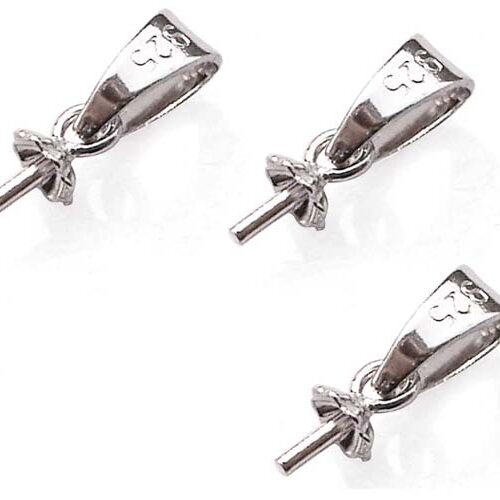 925 Sterling Silver Simple Pendant Setting