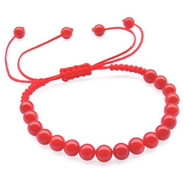 Coral Bracelet at Flexible Length