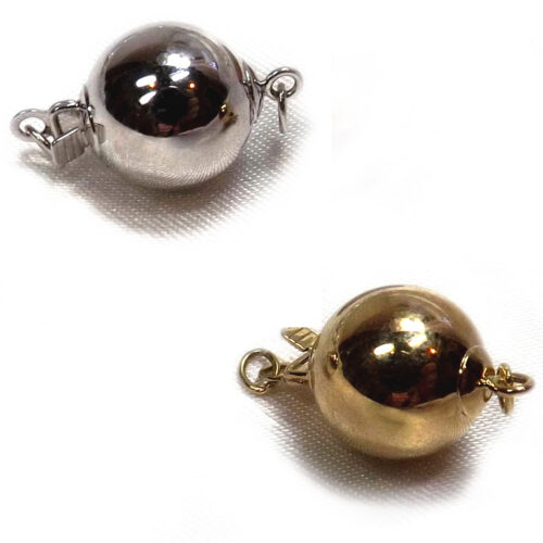 14K gold 10mm ball clasp