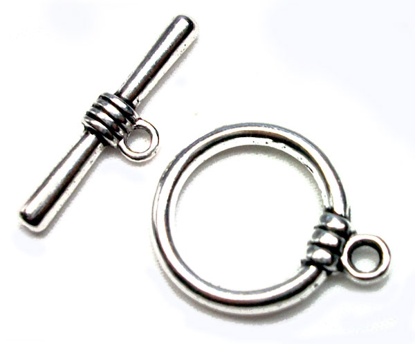 Large Sized Round Toggle Clasp