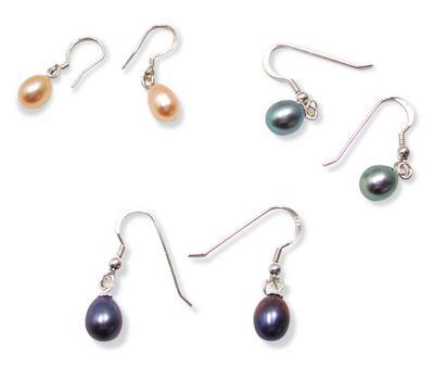 7-8mm Pearl Sterling Silver Earrings