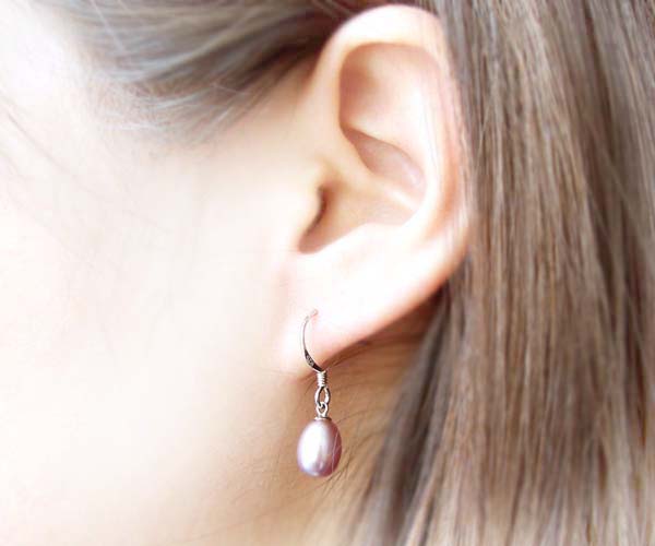 7-8mm Pearl Sterling Silver Earrings