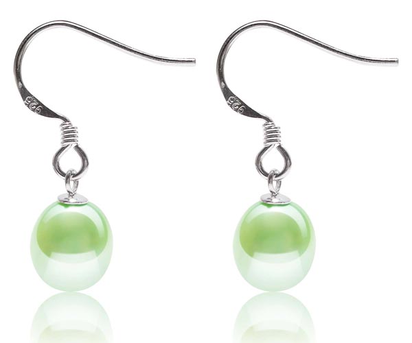 Light Green A Girl with a Pearl Earrings White Pearl