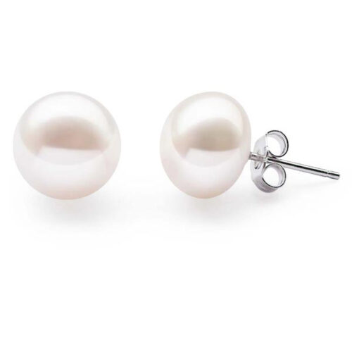11-11.5mm AAA Quality Pearl Earrings in Sterling Silver