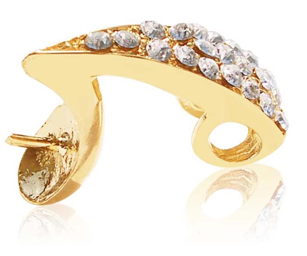 18K YG Overlay Pendant Setting