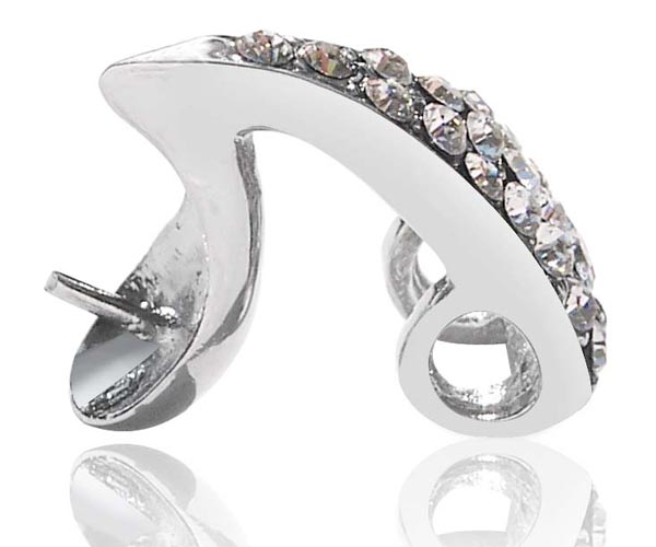 18K WG Overlay Pendant Setting