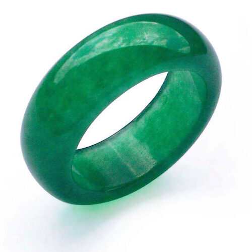 Dark Green Real Jade Ring