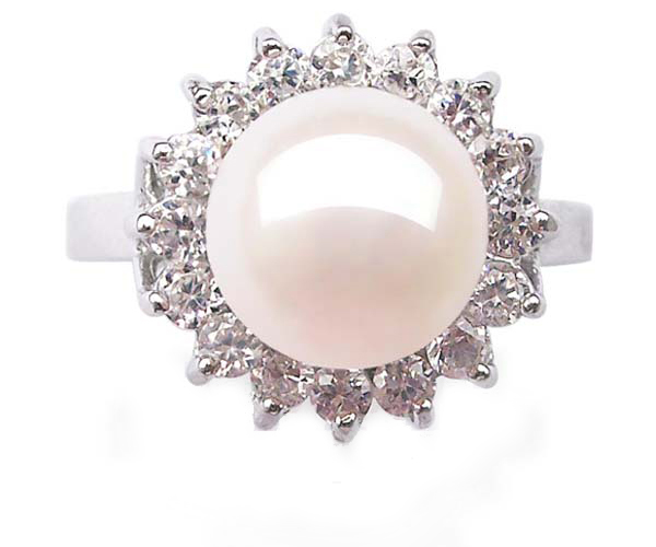 925 sterling silver flower ring