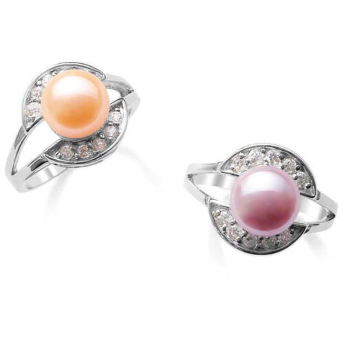 Sterling Silver Freshwater Pearl Ring Stamped 925