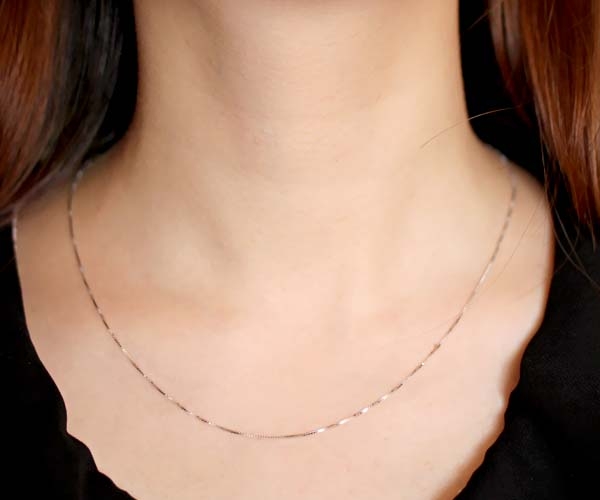 925 Sterling Silver18inch Long Box Chain