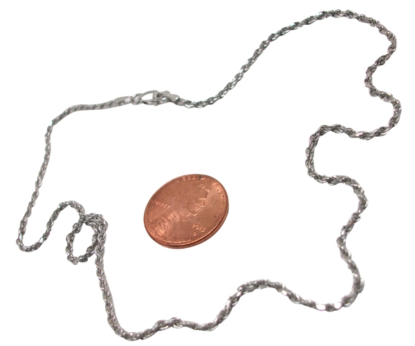 Thick 925 Sterling Silver Rope Chain with Lobster Clasp