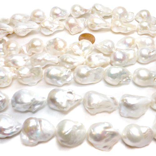15x25mm Large Baroque Pearls Strand