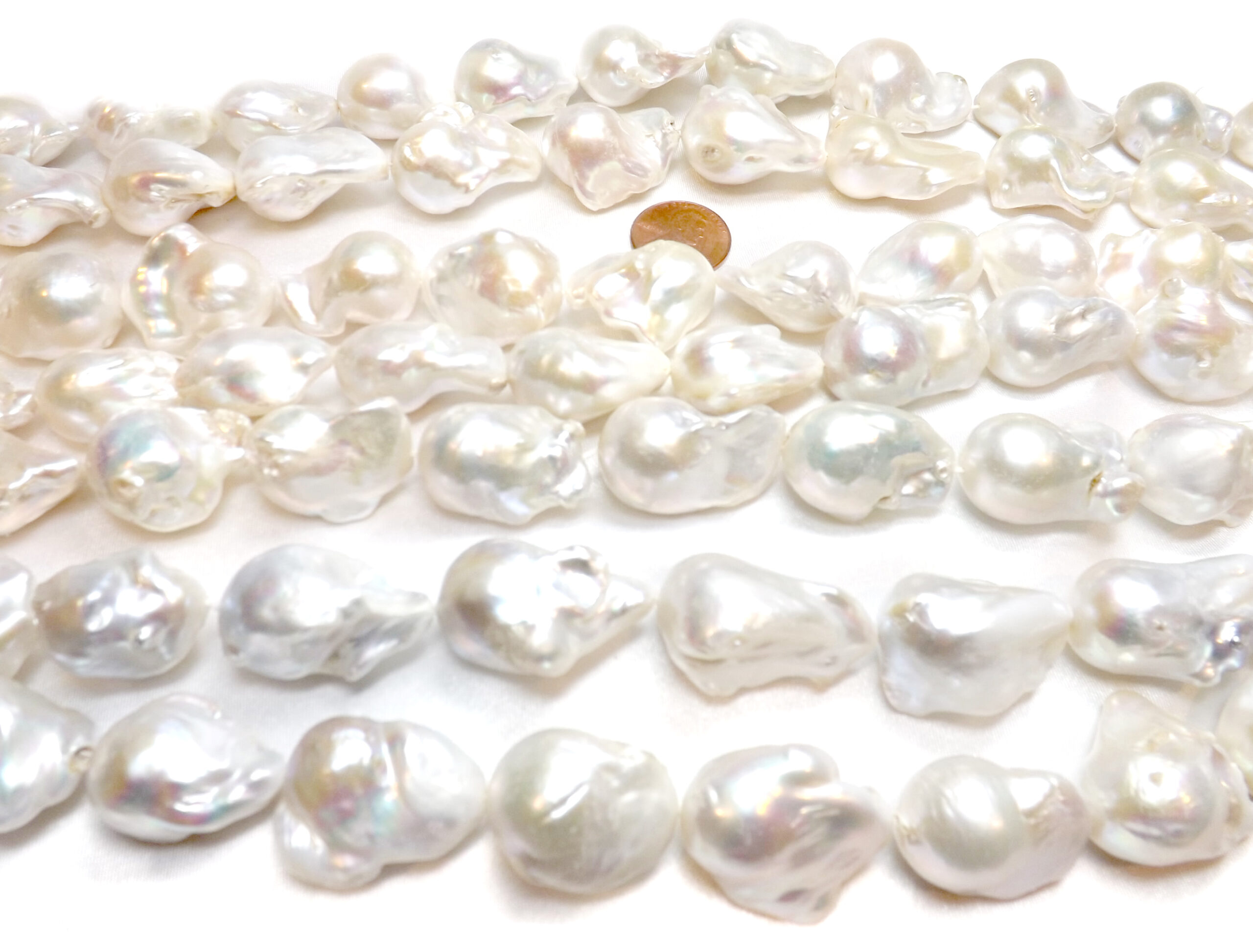 15x25mm Large Baroque Pearls Strand