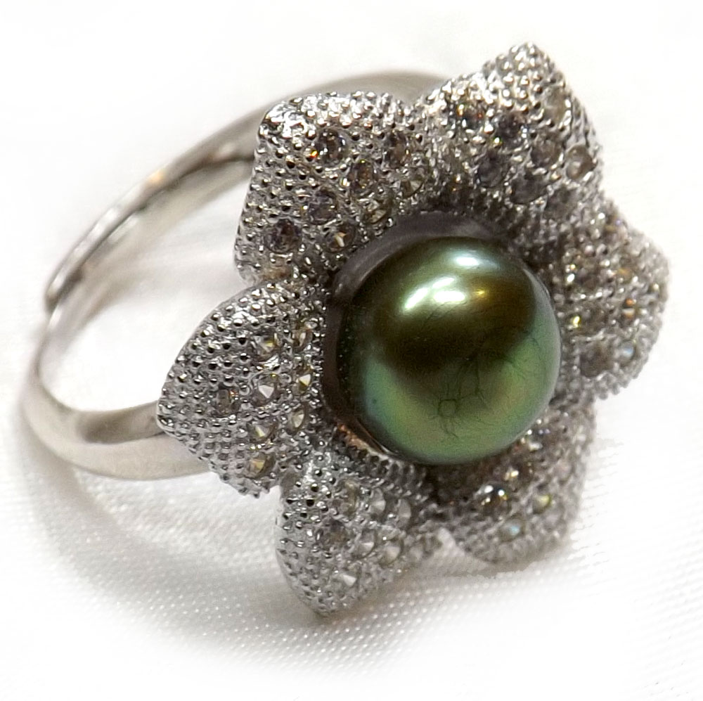 black pearl ring