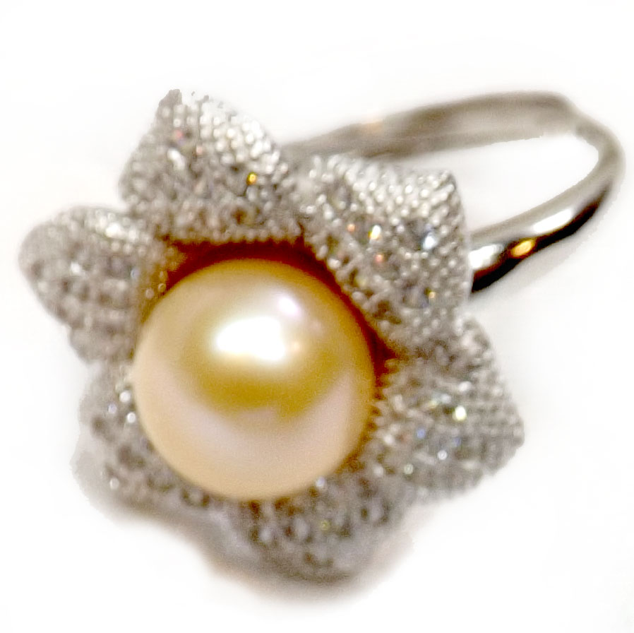 pink pearl ring