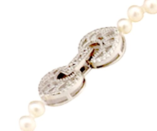 Pearl Necklace Gorgeous Silver Pendant
