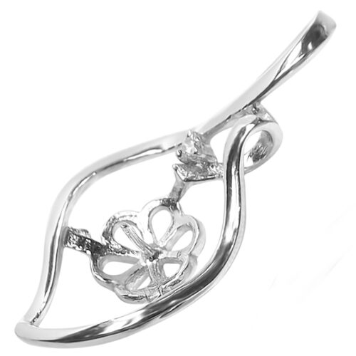 Large Sized 925 Sterling Silver Pearl Pendant Setting