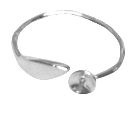 Simple Elegance Adjustable Sized 925 Sterling Silver Ring Setting