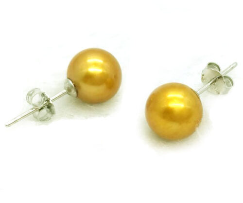 5-6mm Truly Round High Quality Pearl Stud Earrings 925 Sterling Silver