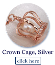 crown cage in sterling silver
