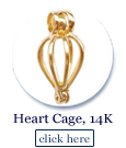 heart shaped cage in 14k gold