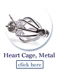 heart shaped cage in base metal