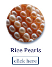 rice pearl beads on strands