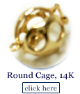 round pearl cage in 14k gold