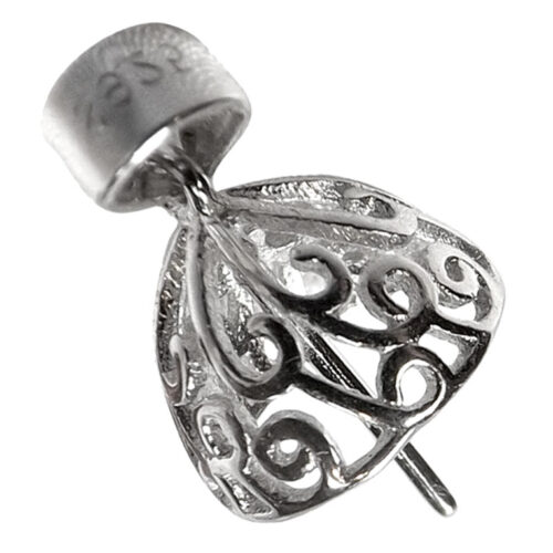 925 sterling Silver pendant setting with a Deep Cup
