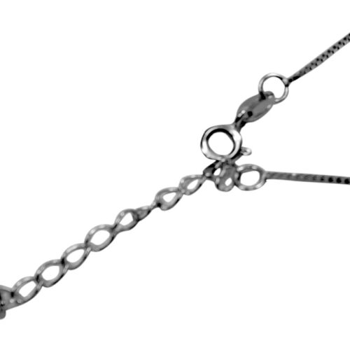 925 Sterling Silver Box Chain with 1.5in Extension adjustable chain