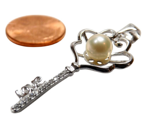 key shaped 925 Sterling Silver pendant setting