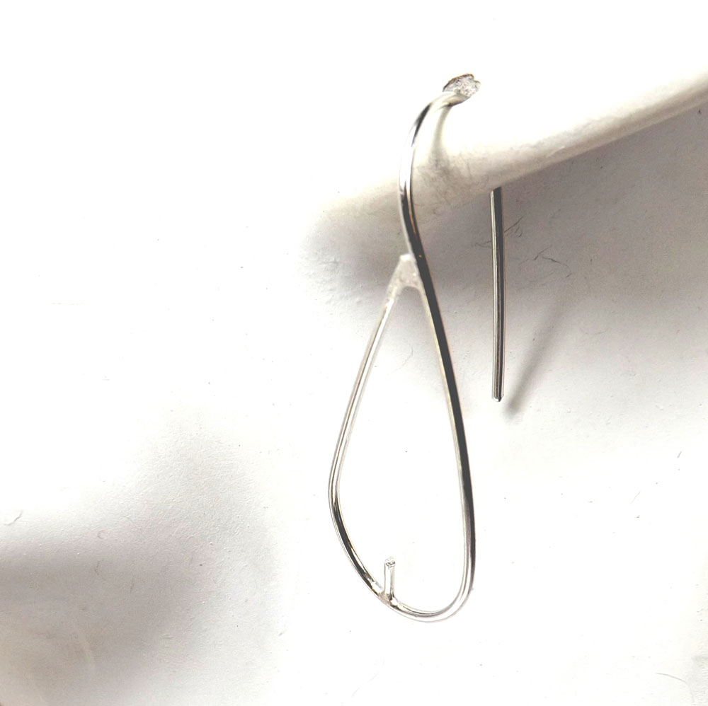 Large Silver Earrings Settings