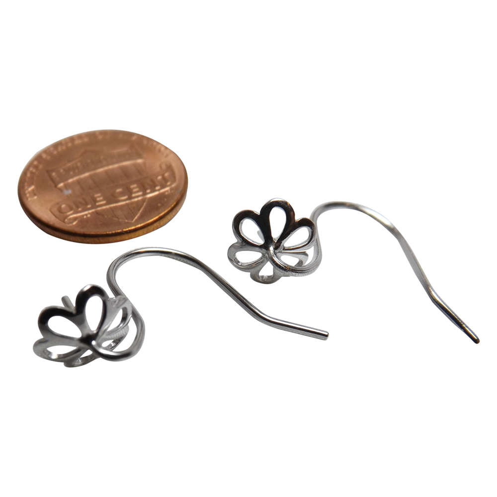 silver dangling pearl settings