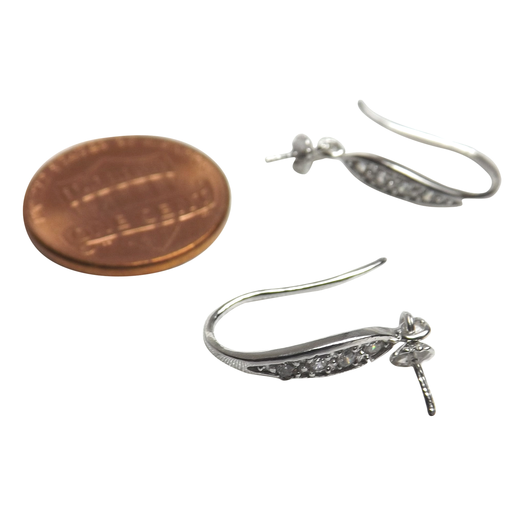 Silver Pearl Earrings Settings