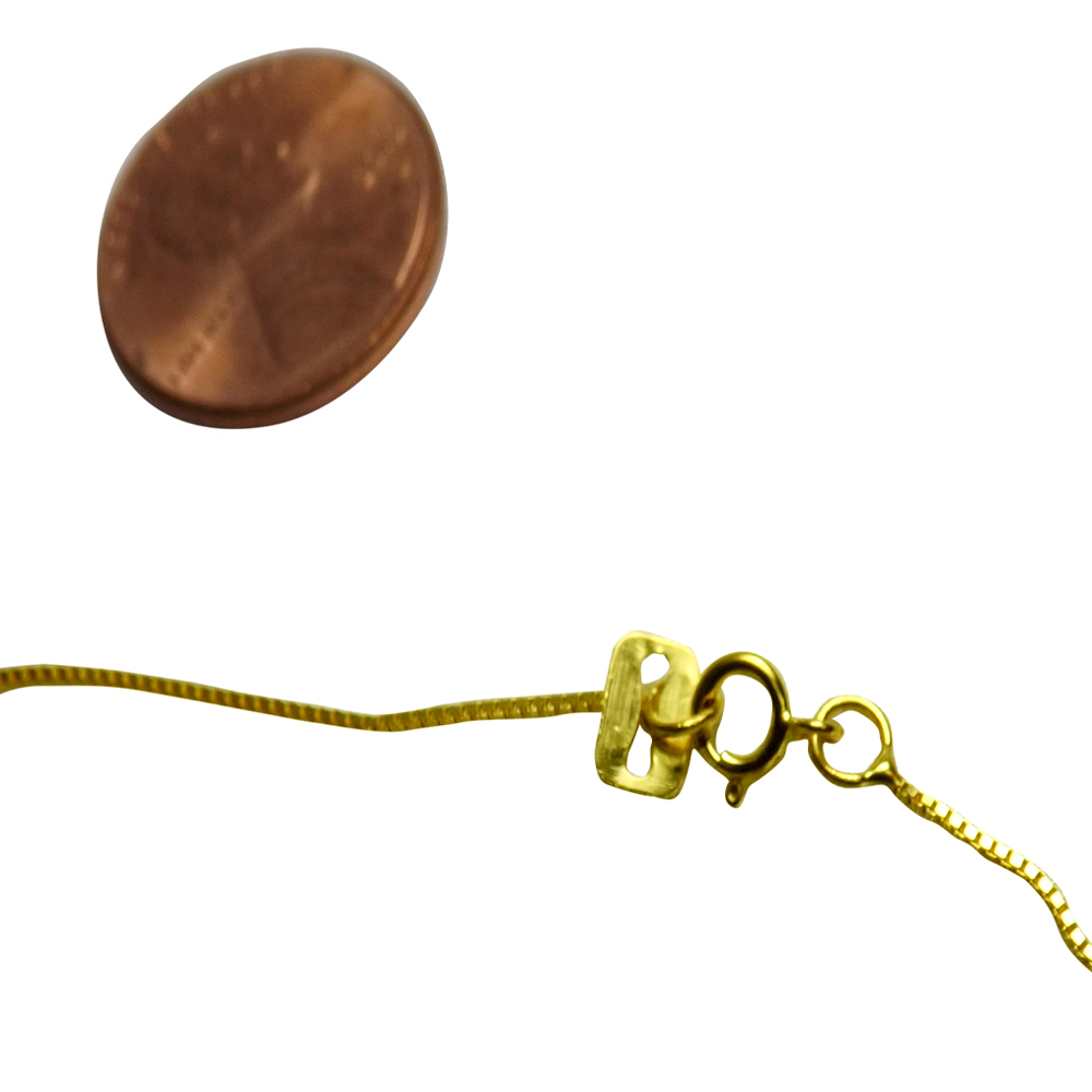 18 inch Long 14K Yellow Gold Box Chain