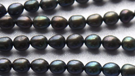 Black Colored Rice Pearls