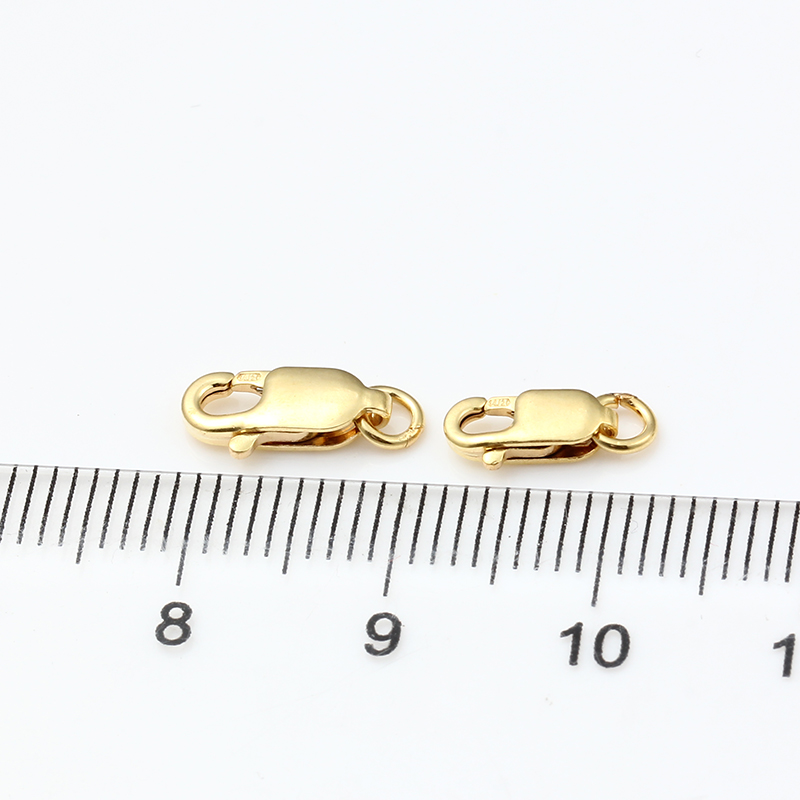 18K Yellow Gold Lobster Claw Clasp with an Open Jump Ring